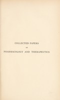 view Collected papers on pharmacology and therapeutics / by Charles D. F. Phillips.