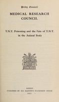 view T.N.T. poisoning and the fate of T.N.T. in the animal body.