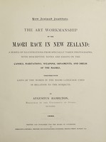 view Maori art / by A. Hamilton.