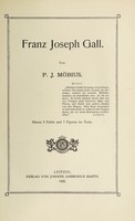 view Franz Joseph Gall / von P. J. Möbius.