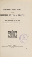 view Annual report of the Director of Public Health of the United Provinces of Agra and Oudh.