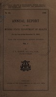 view Annual report of the Mysore Department of Health.