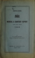 view Medical and sanitary report / Hong Kong.