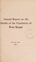 view Annual report on the health of the population of West Bengal.