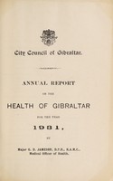 view Annual report on the health of Gibraltar.