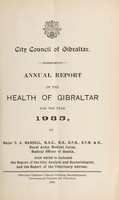 view Annual report on the health of Gibraltar.