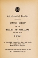 view Annual report on the health of Gibraltar.