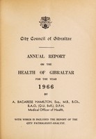 view Annual report on the health of Gibraltar.