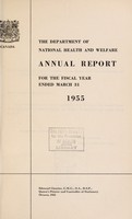 view Annual report of the Department of National Health and Welfare [Canada].