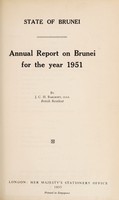 view Annual report on Brunei / Colonial Office.