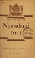 view Annual report on Nyasaland / Colonial Office.