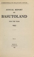 view Annual report on Basutoland / Colonial Office.