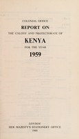 view Annual report on the Colony and Protectorate of Kenya / Colonial Office.