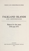 view Annual report on the Falkland Islands and Dependencies / Colonial Office.