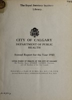 view Annual report / City of Calgary, Department of Public Health.