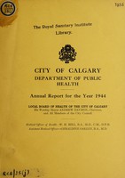 view Annual report / City of Calgary, Department of Public Health.