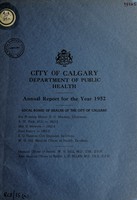 view Annual report / City of Calgary, Department of Public Health.