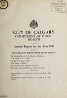 view Annual report / City of Calgary, Department of Public Health.