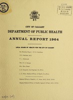 view Annual report / City of Calgary, Department of Public Health.