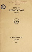 view Report / Board of Health, City of Edmonton, Alberta.