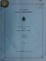 view Annual report of the Medical Health Officer / City of Winnipeg.