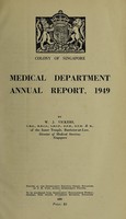 view Annual report of the Medical Department / Colony of Singapore.