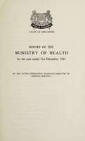 view Report of the Ministry of Health / Colony of Singapore.