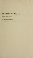 view Report of the Ministry of Health / Colony of Singapore.