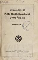 view Annual report of the Director of Public Health of the Uttar Pradesh.