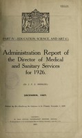 view Report of the Director of Medical and Sanitary Services / [Ceylon].