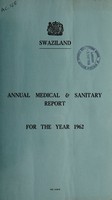 view Annual medical and sanitary report / Swaziland.