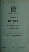 view Report on the public health / Southern Rhodesia.