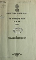 view Annual public health report of the Province of Orissa.