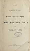 view Report of the Commission of Public Health to the Minister of Public Health / Department of Public Health, Victoria.