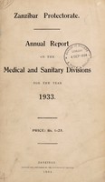 view Annual report of the Public Health Department / Zanzibar Protectorate.