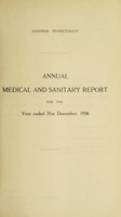 view Annual report of the Public Health Department / Zanzibar Protectorate.