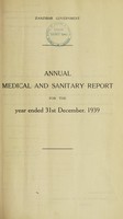 view Annual report of the Public Health Department / Zanzibar Protectorate.