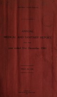 view Annual report of the Public Health Department / Zanzibar Protectorate.