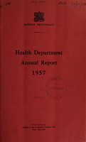 view Annual report of the Public Health Department / Zanzibar Protectorate.