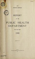 view Report of the Public Health Department / Western Australia.