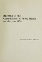 view Report of the Commissioner of Public Health / Western Australia.