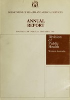 view Report of the Commissioner of Public Health / Western Australia.