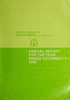 view Report of the Commissioner of Public Health / Western Australia.