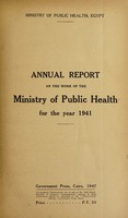 view Annual report on the work of the Ministry of Public Health / Egypt.