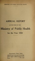 view Annual report on the work of the Ministry of Public Health / Egypt.