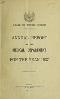 view Annual report of the Medical Department / North Borneo.