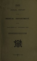 view Annual report of the Medical Department / Jamaica.