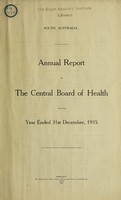 view Annual report of the Central Board of Health / South Australia.