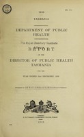 view Report / Department of Public Health, Tasmania.