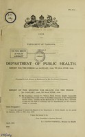 view Report / Department of Public Health, Tasmania.